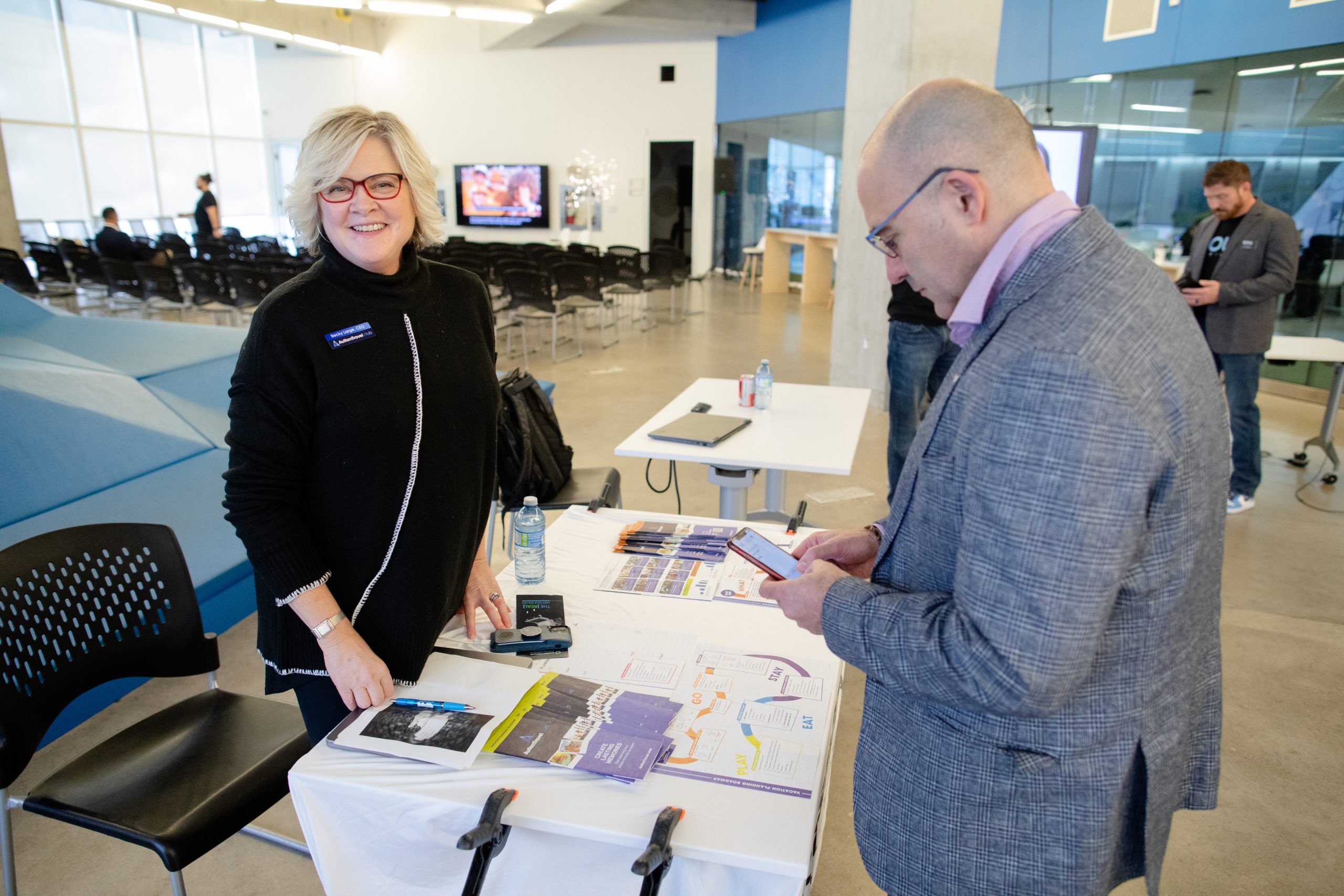 ATS info and registration booth